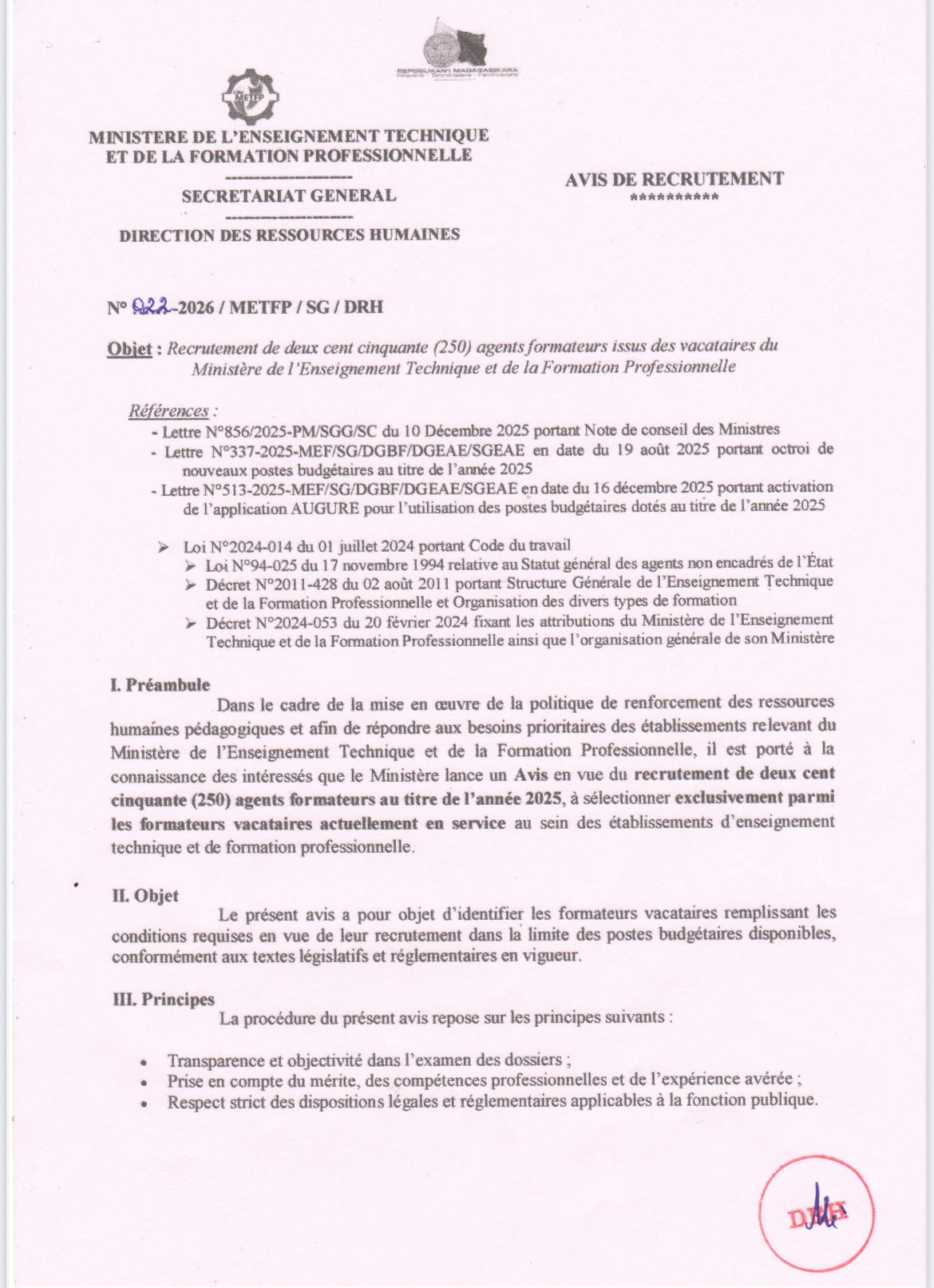 𝐀𝐕𝐈𝐒 𝐃𝐄 𝐑𝐄𝐂𝐑𝐔𝐓𝐄𝐌𝐄𝐍𝐓